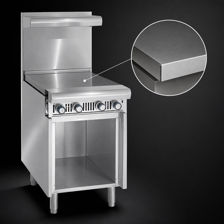Product image #4 for Imperial Spec Series 12-Inch Gas Griddle Add-A-Unit Floor Model with Open Cabinet Base