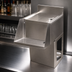 Thumbnail image #4 for BK Resources 18 Inch x 18 Inch Underbar Mixing Station with Drainboard and Add-On Blender Shelf