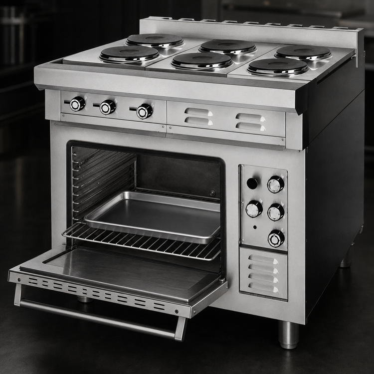 Product image #5 for Lang 36 Inch Electric Heavy Duty Range with Standard Oven Base, 2 Hot Tops, and 2 French Plates
