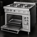 Thumbnail image #5 for Lang 36 Inch Electric Heavy Duty Range with Standard Oven Base, 2 Hot Tops, and 2 French Plates
