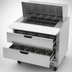 Thumbnail image #5 for Beverage-Air 36-Inch One-Section Mega Top Refrigerated Prep Table with 12-Pan Top and 2 Drawers