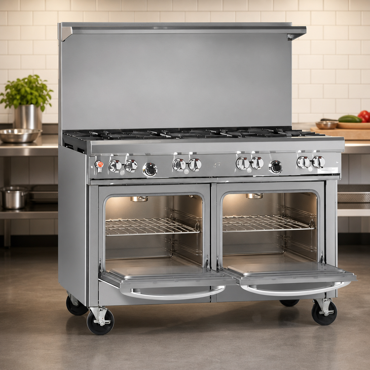 Product image #4 for Southbend Ultimate 48-Inch Commercial Gas Restaurant Range with 7 Burners and 2 Space Saver Ovens