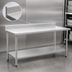 Thumbnail image #4 for Eagle Deluxe Series Stainless Steel Work Table with 4-1/2-Inch Backsplash and Adjustable Undershelf, 84 x 24 Inches