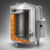 Thumbnail image #4 for Legion HEC-40 40-Gallon High-Output Electric Stationary Self-Contained Steam Kettle, 2/3 Jacketed