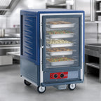Thumbnail image #4 for Metro C5 Insulation Armour C535-HFC-4-BU Half-Height Mobile Heated Holding Cabinet, Insulated, Clear Door, 16 Hotel Pan Capacity
