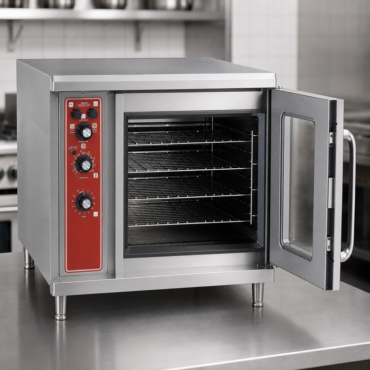 Product image #4 for Blodgett Premium Series Half-Size Electric Convection Oven, Single Deck, Right-Hand Door, Base Oven Only