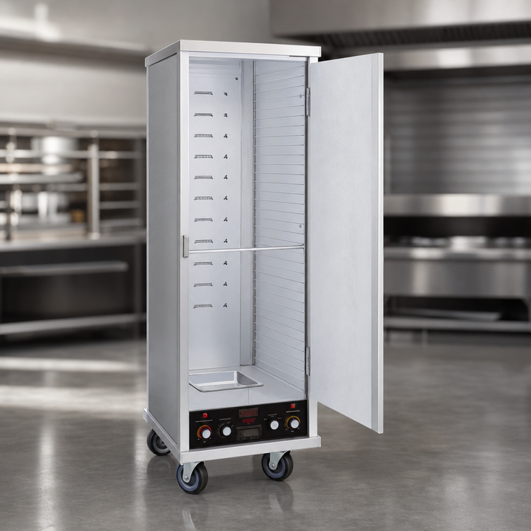 Product image #4 for Dinex Heated Proofer Cabinet for 18 x 26 and 12 x 20 Pans, Non-Insulated Aluminum
