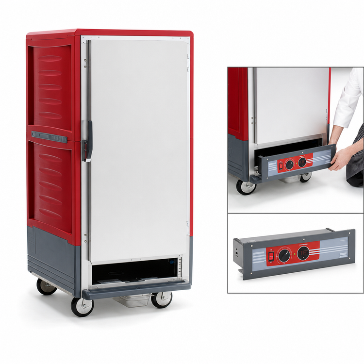 Product image #4 for Metro C5 3 Series 3/4 Height Low-Watt Heated Holding Cabinet with Solid Door and Universal Slides