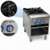 Thumbnail image #4 for Globe Single-Section Heavy-Duty Stainless Steel Gas Stock Pot Range with 2-Ring Cast Iron Grate
