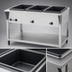 Thumbnail image #4 for Vollrath ServeWell SL 3-Well Stationary Sealed-Well Hot Food Table with Undershelf, 46 x 29-1/2 x 34 Inches, 120V