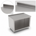 Thumbnail image #4 for John Boos 72-Inch x 30-Inch Stainless Steel Open Front Modular Base Work Table with 1-1/2-Inch Rear Riser