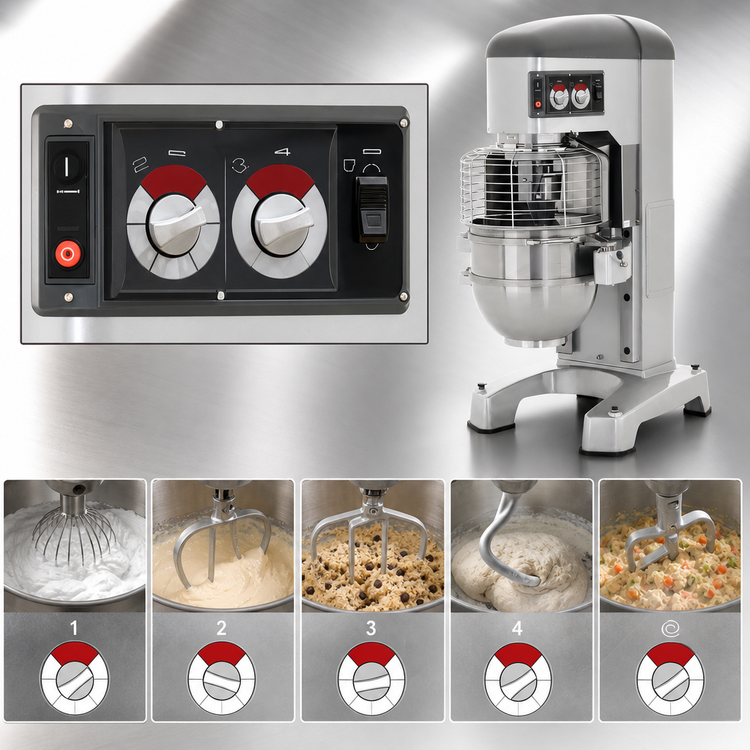 Product image #4 for Hobart Legacy+ 80 Quart Correctional Planetary Mixer with Power Bowl Lift and 20-Minute SmartTimer