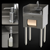 Thumbnail image #4 for Top Shelf Freestanding Underbar Hand Sink With Towel Dispenser, 18 Inch Wide, Stainless Steel