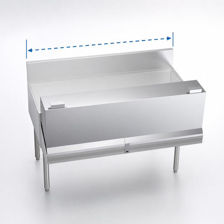Product image #4 for 48-Inch Stainless Steel Locking Cover for Double Speed Rail