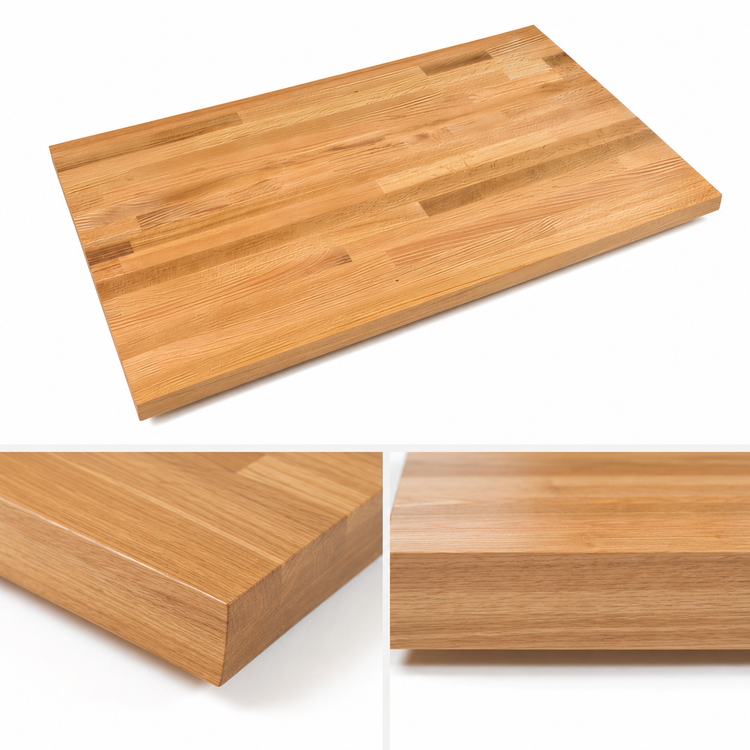 Product image #4 for John Boos Appalachian Red Oak Blended Edge Grain Island Countertop, 48 x 38 x 1-1/2 Inch, Penetrating Oil Finish