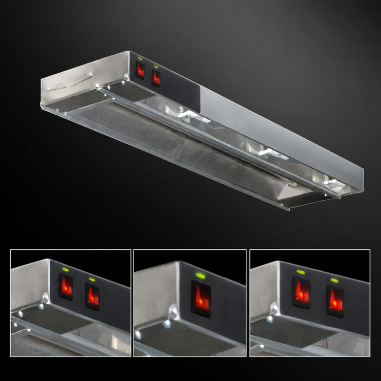 Product image #4 for Eagle Group RedHots 96-Inch Lighted Single Rod Strip Heat Lamp with Remote, 120V