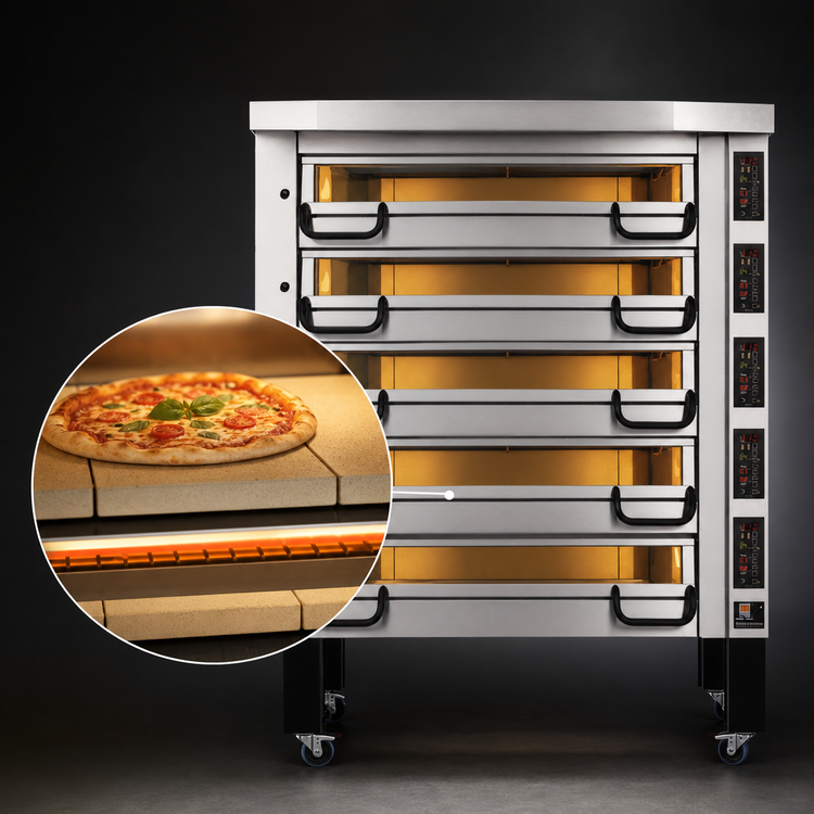 Product image #4 for PizzaMaster PM 745ED 5-Deck Electric Modular Pizza Deck Oven