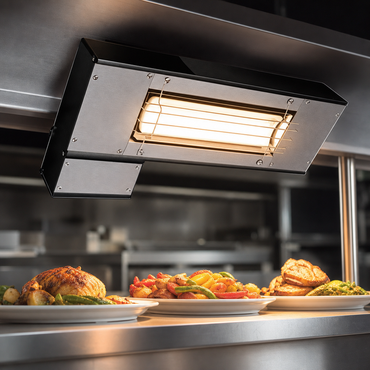 Product image #4 for Hatco Ultra-Glo® UGAL-18 Lighted Infrared Strip Heater, 18 Inch, Standard Watt, Aluminum Housing