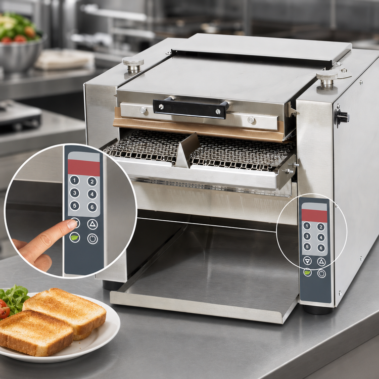 Product image #4 for Star Ultra-Max HCTE13S Countertop Horizontal Contact Toaster, 1,400 Slices/Hour