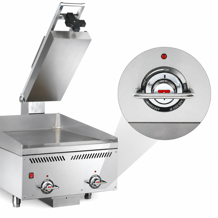 Product image #5 for Vulcan Rapid Recovery Electric Manual Clamshell Hood for Griddles, 10.4" x 22.9", 240V