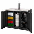 Thumbnail image #4 for Everest Refrigeration EBDS2-BB-24 Back Bar and Direct Draw Keg Refrigerator Combo, 49-Inch, Black, 1 Half-Barrel Keg