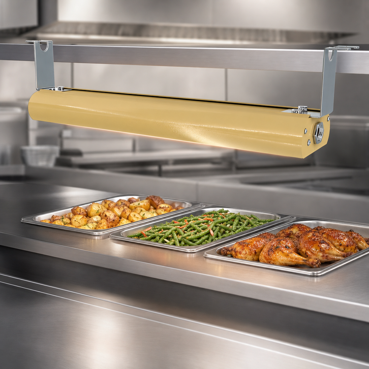 Product image #4 for Vollrath 60-Inch Low Profile Strip Heat Lamp with Aluminum Housing and Brass Powder Coat Finish