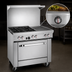 Thumbnail image #4 for Southbend S-Series 36-Inch Gas Restaurant Range with 2 Open Burners, 24-Inch Griddle, and Standard Oven