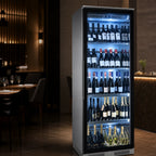 Thumbnail image #5 for Eurodib USA WD5121 Commercial Wine Showcase Cooler, Stainless Steel, Hinged Glass Door, 104 Champagne/162 Standard Bottle Capacity