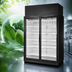 Thumbnail image #4 for True 2-Section Low-Temp Glass Door Freezer Merchandiser, Self-Contained, Black Exterior/White Interior, 77.9 Cu. Ft.