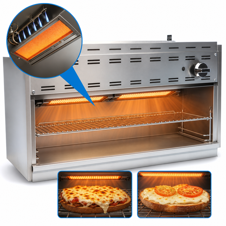 Product image #4 for Comstock-Castle 48-Inch Countertop Gas Infrared Cheesemelter, 40,000 BTU