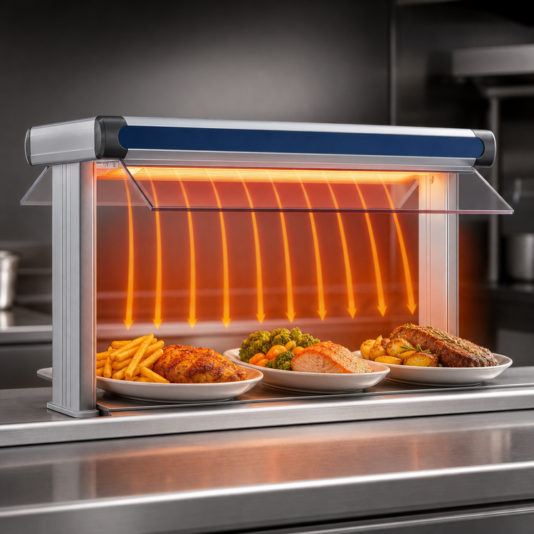Product image #4 for Hatco Glo-Ray Designer Dual Infrared Strip Heater, 21-1/2 In. W, 6-In. Spacing, 500 Watts, Aluminum