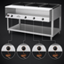 Thumbnail image #4 for Vollrath ServeWell 4-Well Hot Food Table with Sealed Wells, Open Shelf Base, Plate Shelf and Cutting Board