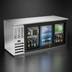 Thumbnail image #4 for Beverage-Air 72-Inch 3-Section Back Bar Refrigerator with Sliding Glass Doors and Right-Mounted Self-Contained Refrigeration