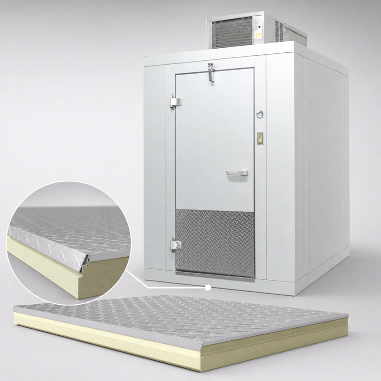 Product image #4 for Arctic Industries 8' x 8' Indoor Walk-In Freezer with Floor, -10°F Holding, Remote Pre-Assembled Refrigeration
