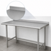 Thumbnail image #4 for Advance Tabco Premium Series 84-Inch x 30-Inch Stainless Steel Open Base Work Table with 1-1/2-Inch Rear Splash