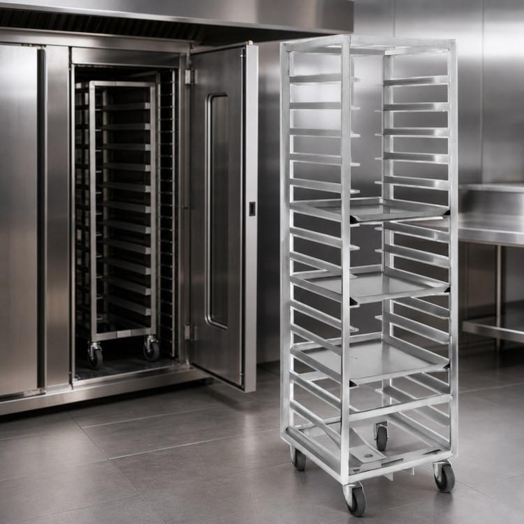 Product image #4 for Channel Manufacturing 401A-OR Standard Heavy-Duty Single-Section Aluminum End-Load Oven Rack, 20-Pan Capacity
