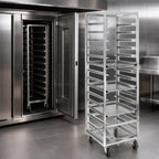 Thumbnail image #4 for Channel Manufacturing 401A-OR Standard Heavy-Duty Single-Section Aluminum End-Load Oven Rack, 20-Pan Capacity