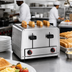 Thumbnail image #4 for Waring Commercial WCT800RC Heavy-Duty 4-Slot Countertop Pop-Up Toaster, 4-Slice, 120V, Stainless Steel
