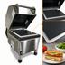 Thumbnail image #4 for Nemco PaniniPro Countertop Commercial Panini Press with Grooved Top & Smooth Bottom, 240V