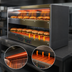 Thumbnail image #4 for BKI 2TSM-6224R 62-Inch Pass-Through Countertop Hot Food Sandwich Warmer with 2 Slanted Shelves
