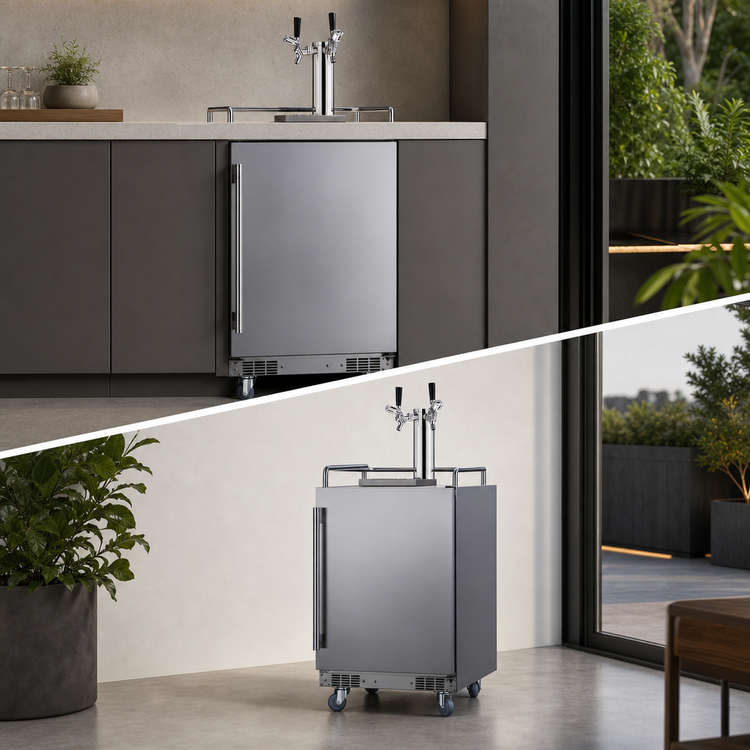 Product image #5 for Summit Commercial 24-Inch Indoor/Outdoor Draft Beer Dispenser, Built-In or Freestanding, 3 1/6-Barrel Keg Capacity
