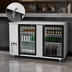 Thumbnail image #5 for Atosa Two-Section Back Bar Cooler with 2 Locking Glass Doors, 68-Inch Wide, 21.5 Cu. Ft.