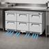 Thumbnail image #4 for Turbo Air Super Deluxe 72-5/8-Inch Three-Section Undercounter Drawer Refrigerator with 6 Drawers and Front Breathing Airflow
