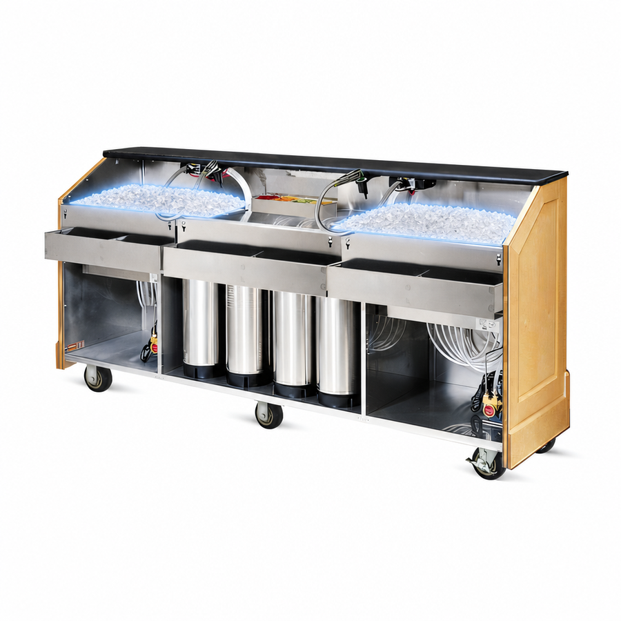 Dual 50-Lb Ice Bins