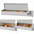 Thumbnail image #5 for Turbo Air E-Line 70-7/8-Inch Countertop Salad Prep Table with Side-Mounted Self-Contained Refrigeration, 8 GN 1/3 Pan Capacity