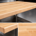 Thumbnail image #4 for Boos Block Northern Hard Rock Maple Blended Edge Grain Kitchen Countertop, 144 x 36 x 1-1/2 Inches, Oil Finish
