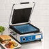 Thumbnail image #4 for Globe Deluxe 14-Inch Countertop Electric Single Sandwich/Panini Grill with Combo Cast Iron Plates