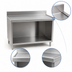Thumbnail image #4 for Spec-Master Marine Series Stainless Steel Work Table with Cabinet Base and Open Front, 60 x 30 Inches, 14-Gauge 304 Stainless Steel Top, 4-1/2-Inch Backsplash