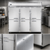 Thumbnail image #4 for Continental Refrigerator 3FENSAHD Extra-Wide Three-Section Reach-In Freezer with Half-Height Solid Doors