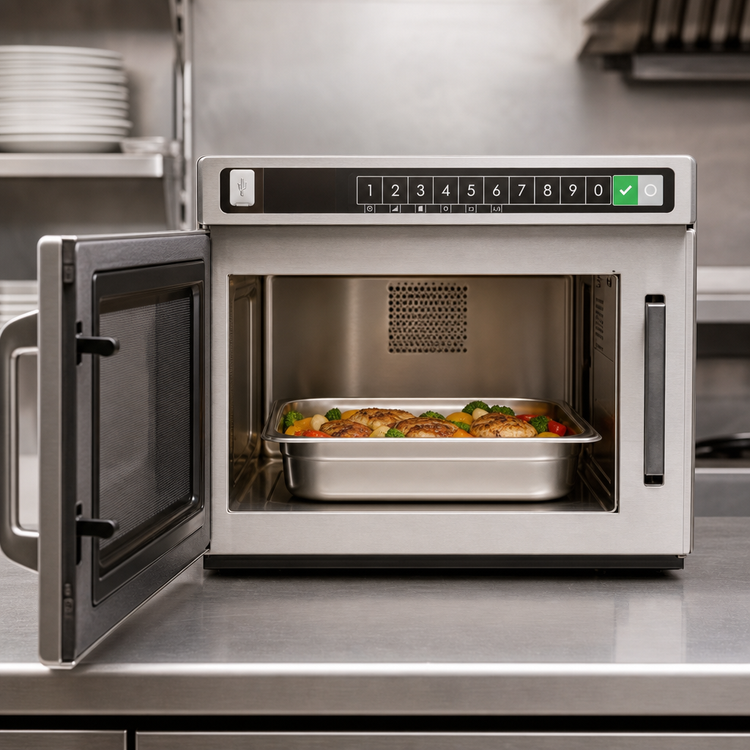Product image #4 for Amana Commercial C-Max HDC1015 Heavy Volume Countertop Microwave Oven, 1000W, 0.6 Cu. Ft., Window Door